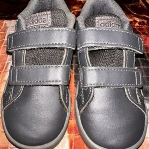 Adidas Kids black Sneakers w/a splash of camo